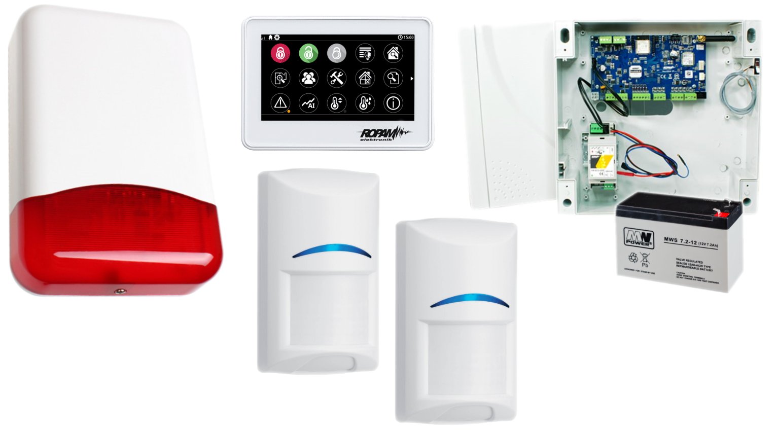 SYSTEM ALARMOWY ROPAM NeoGSM BOSCH WIFI SMS ALARM NeoGSM IP SET TPR