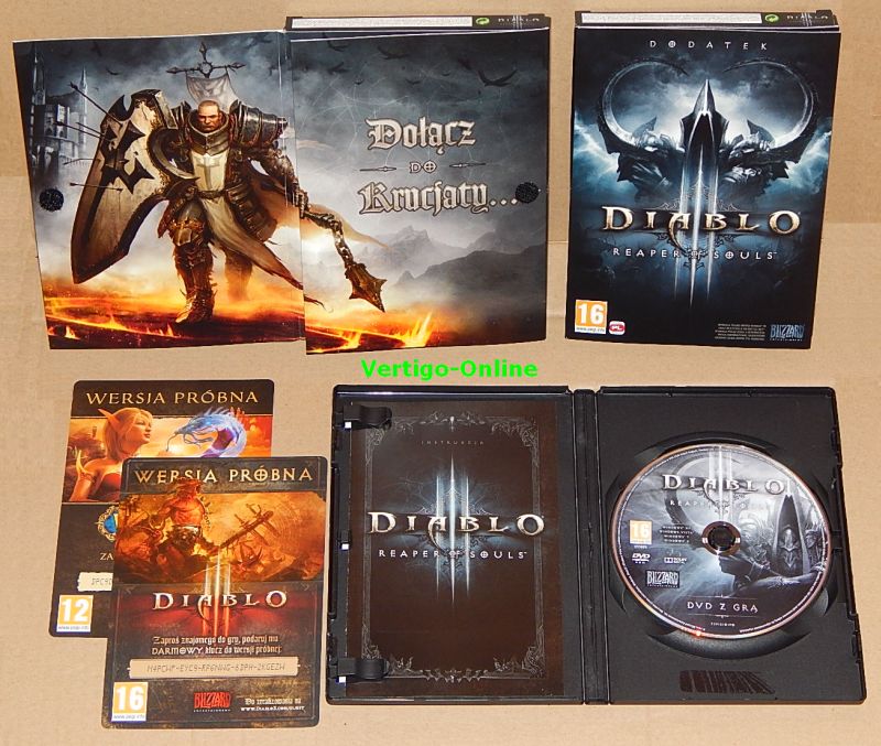 Diablo 3 III Reaper Of Souls PC Pudełko Box 6727983987 oficjalne