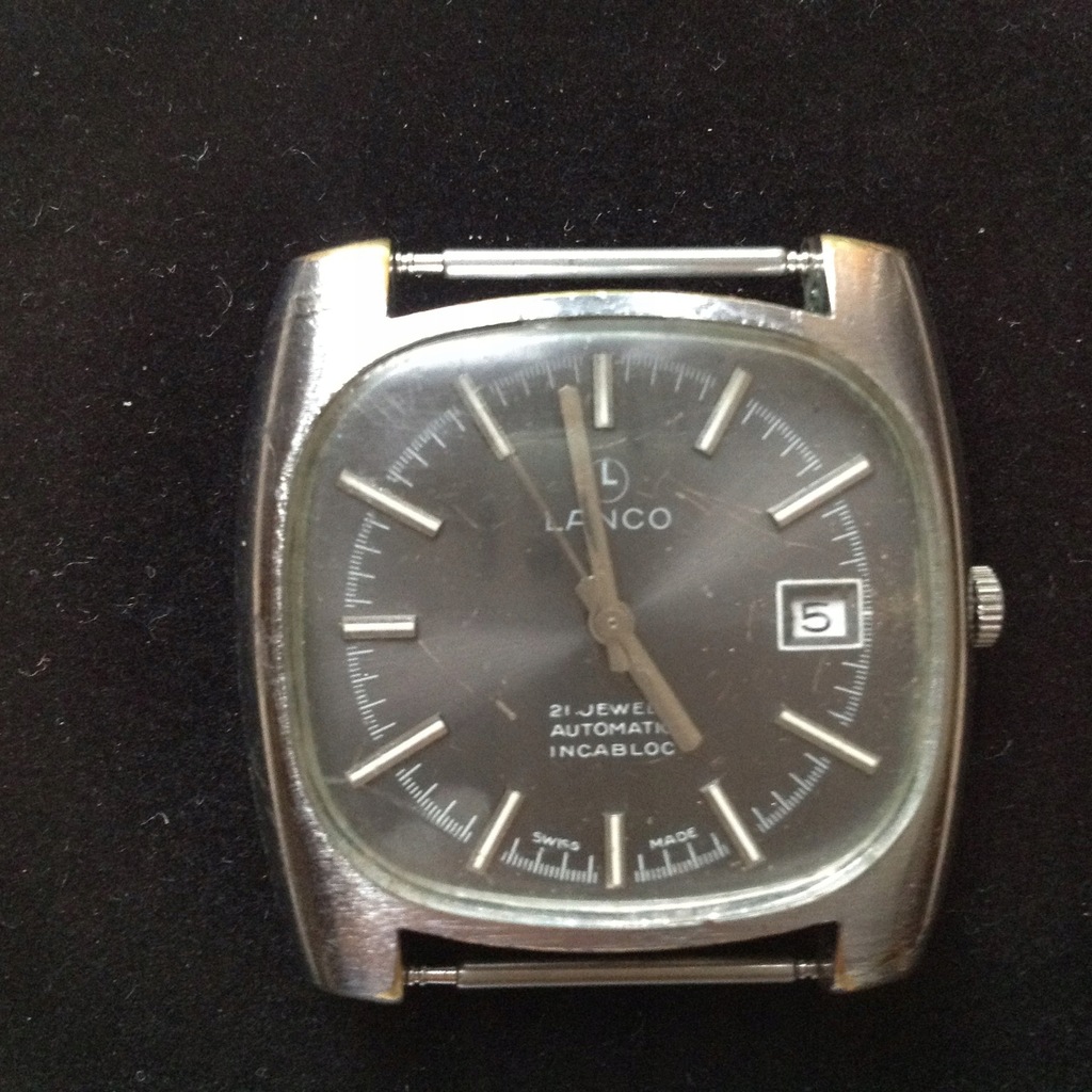 Lanco Automatic Incabloc Jewels Swiss Made Oficjalne