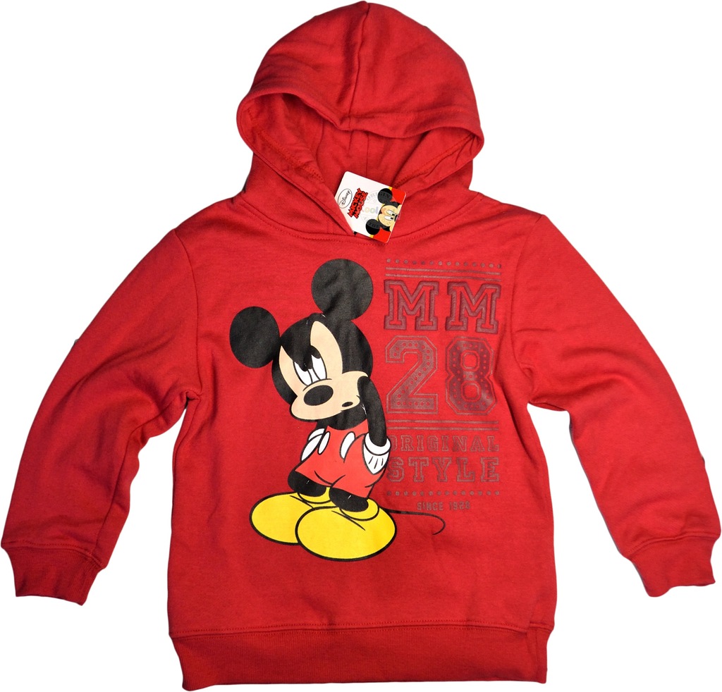 Bluza Dresowa Z Kapturem Disney Myszka Mickey 128 7063379769