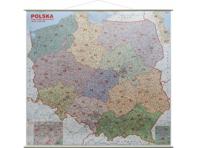 Polska Du A Kodowa Mapa Cienna Polski