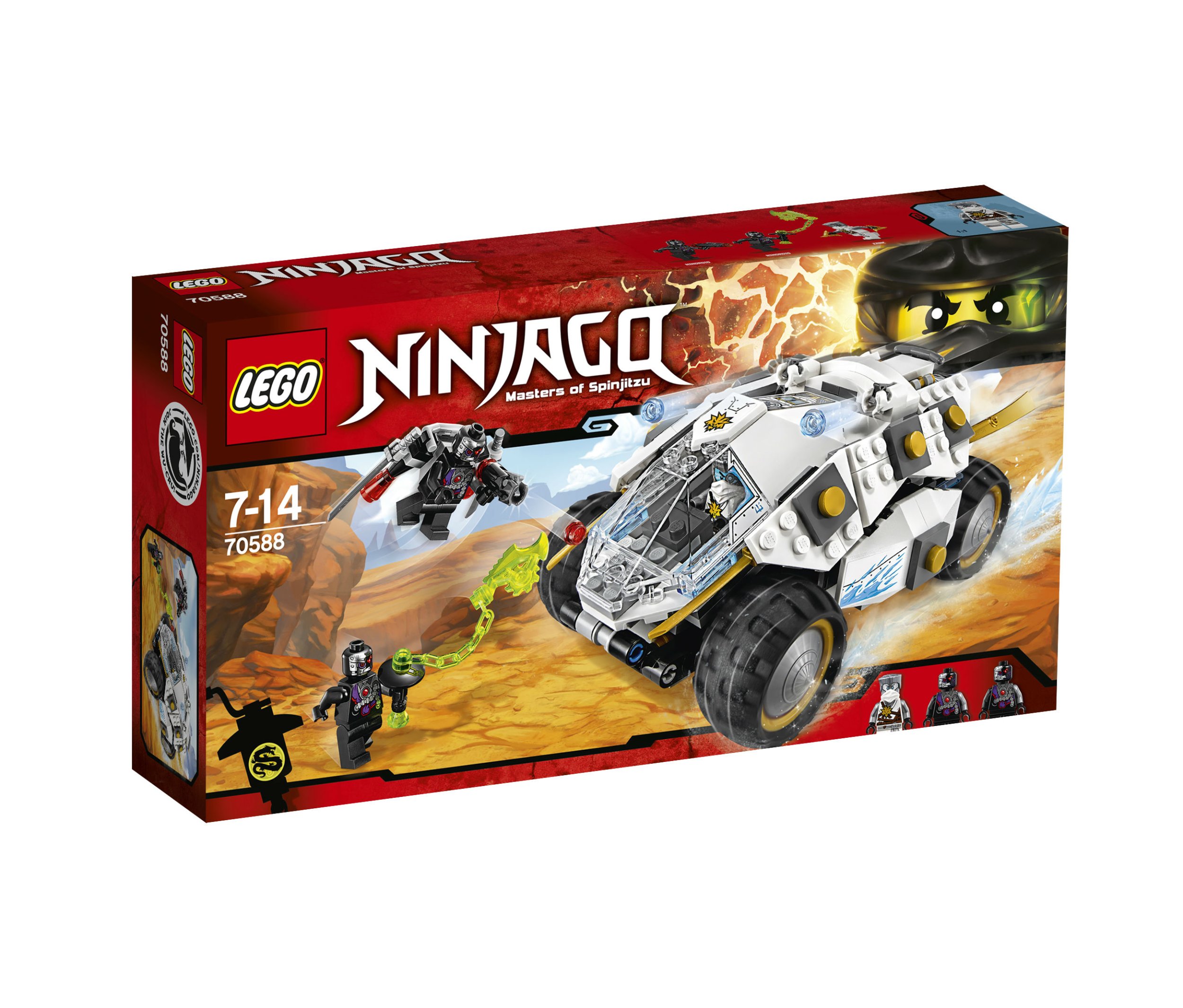 Lego Ninjago Samochód tytanowego ninja 70588