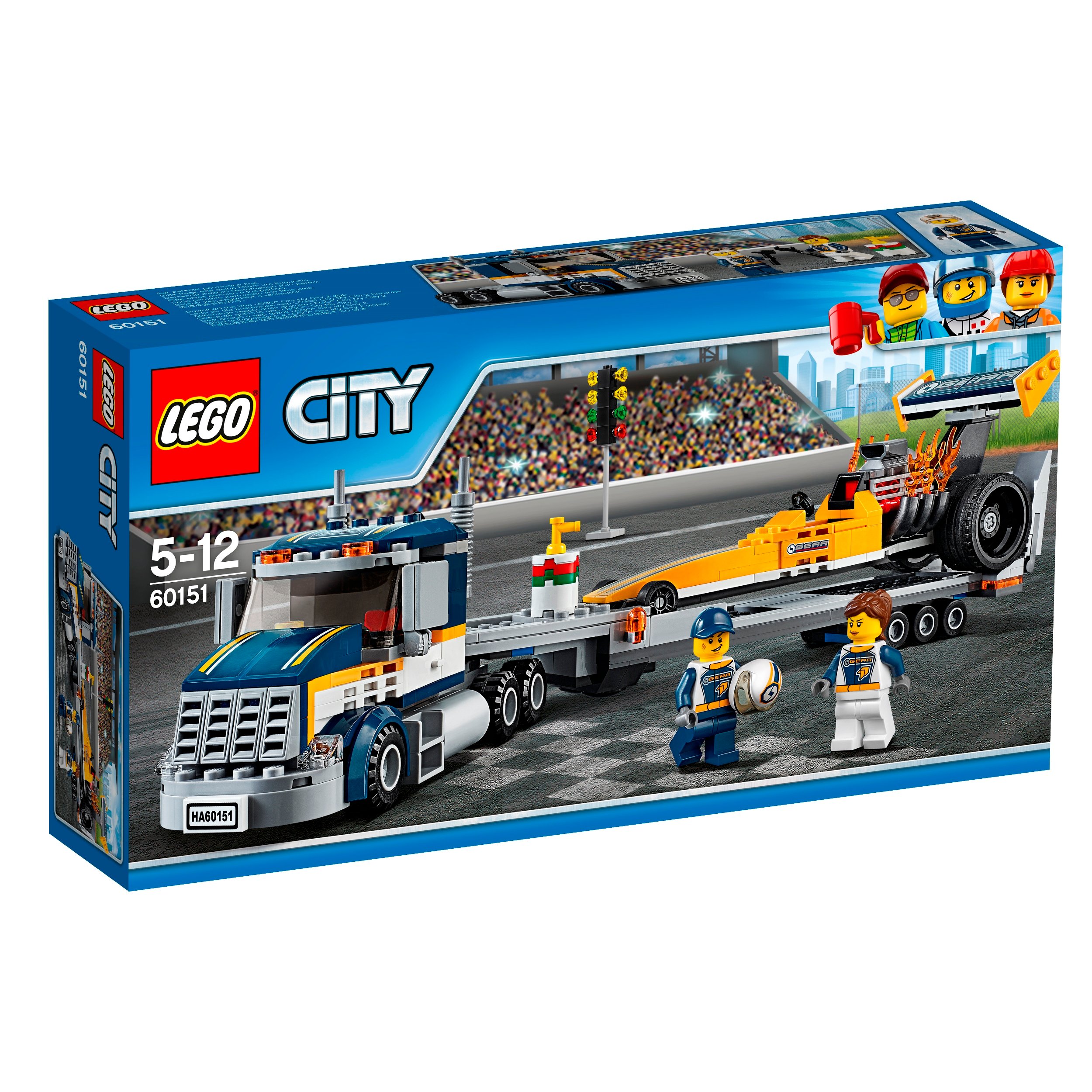 Lego City 60151 Transporter dragsterów