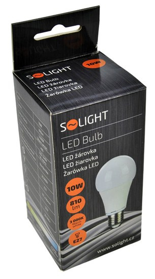 Solight WZ505 LED svietidlo 10 W E27 A+