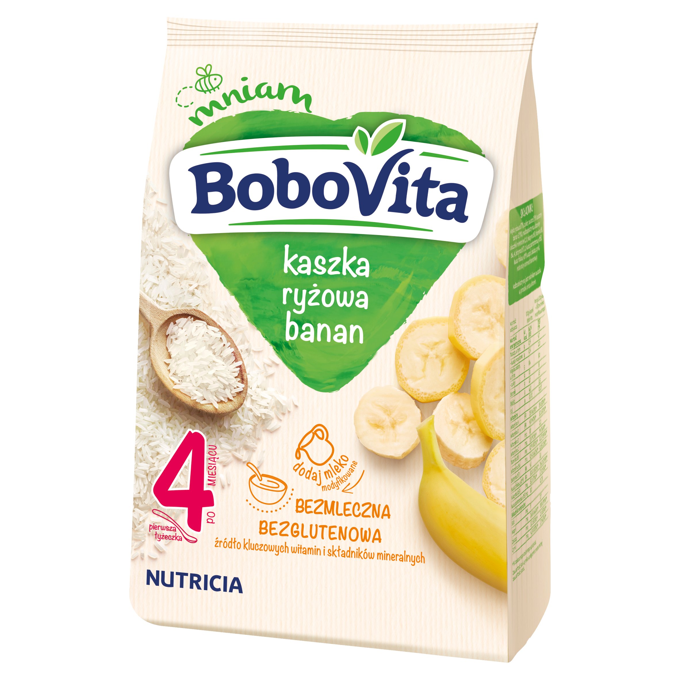 

Bobovita Kaszka Ryżowa bezmleczna bananowa 180 g