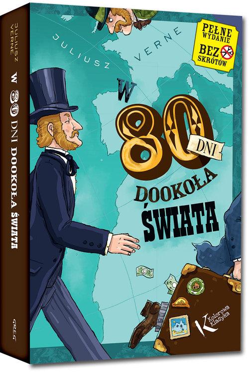 

W 80 Dni Dookoła Świata Juliusz Verne Twarda Kolor