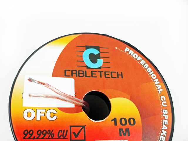 

przewód kabel głośnikowy 2 x 1,00 miedziany Ofc