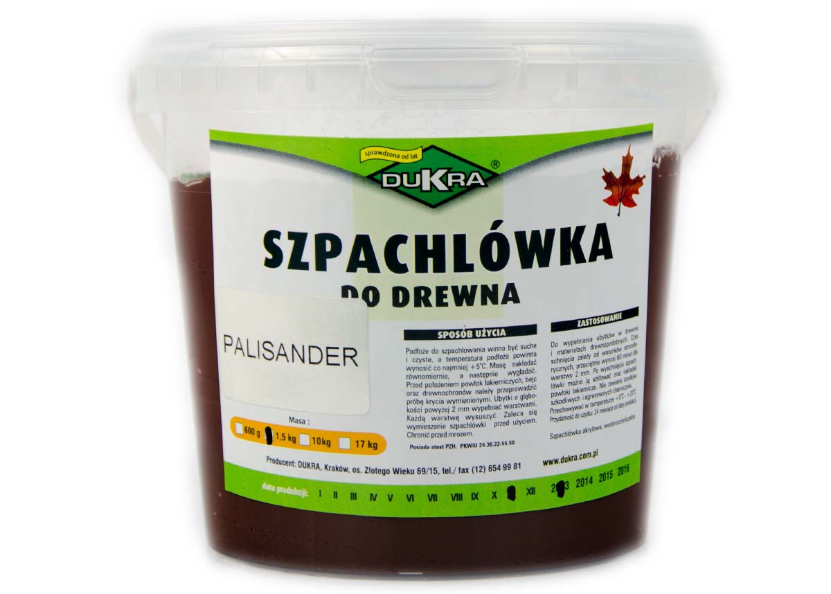 

Szpachlówka Szpachla Do Drewna 1,5kg Palisander