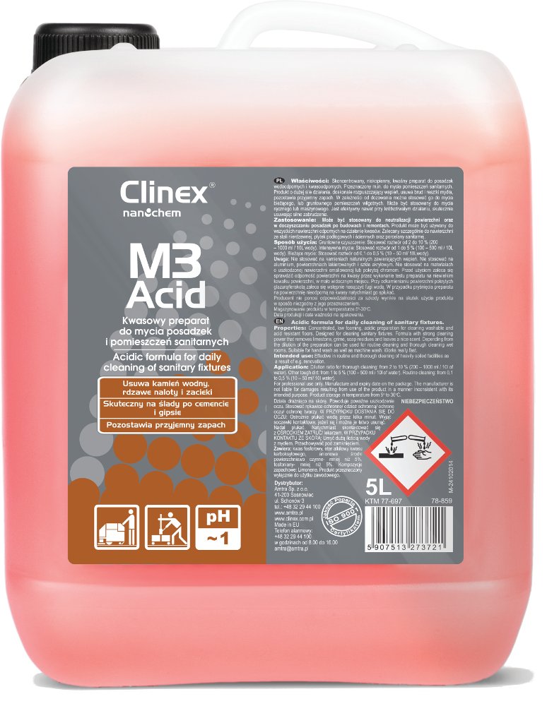 

Clinex M3 Acid Kwaśny do mycia podłóg sanitariatów