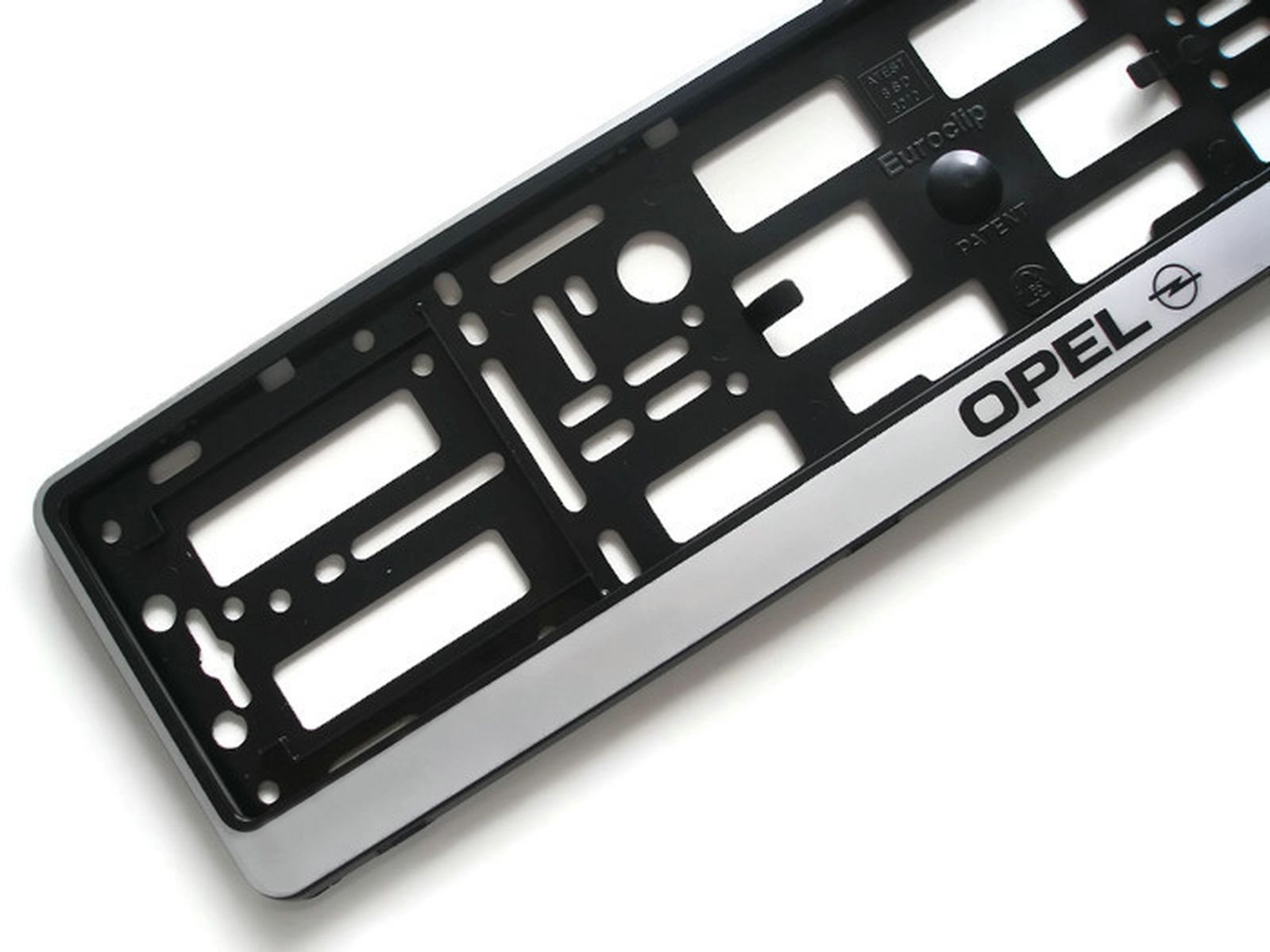 RAMKA RAMKI srebrna z napisem OPEL podkładka NOWE