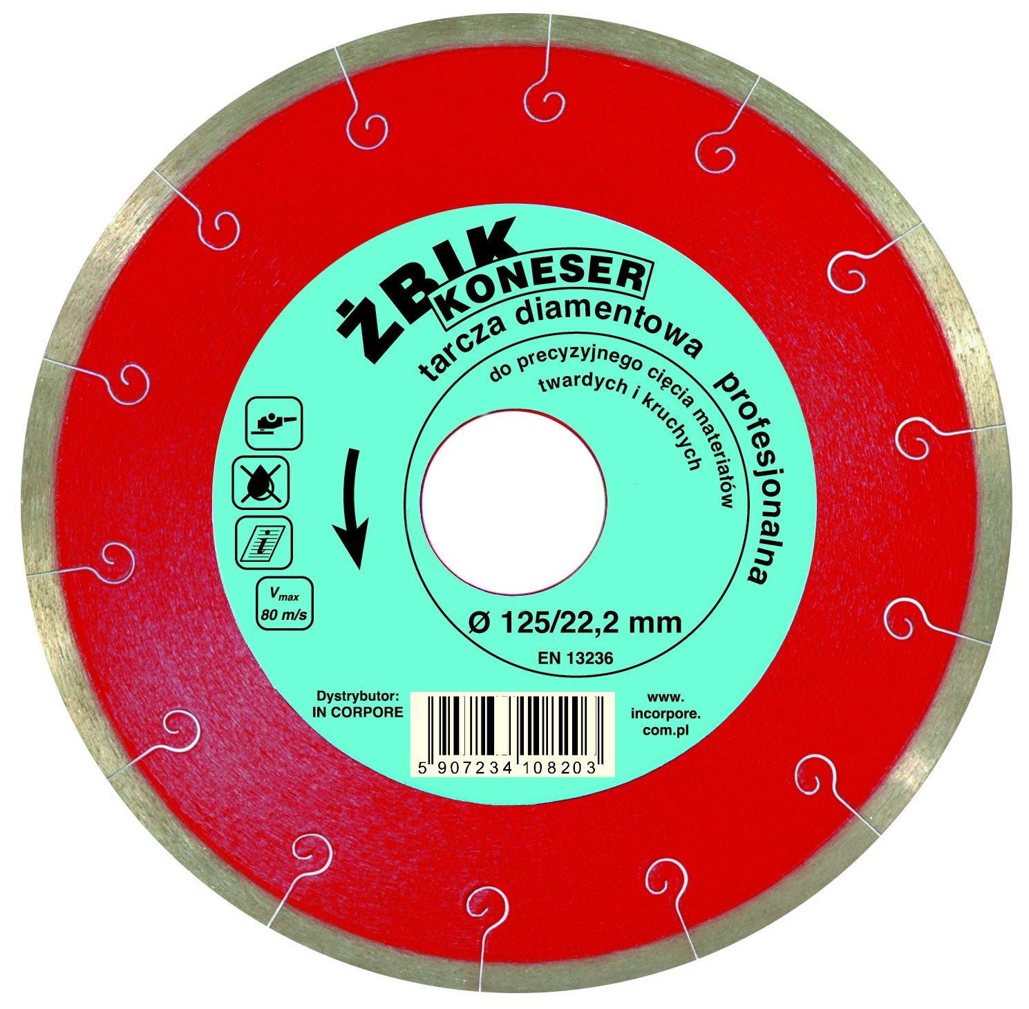 

Tarcza Diamentowa Żbik Koneser 125 MM Gres Marmur