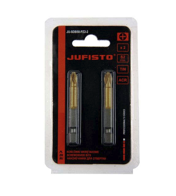 

Końcówki do wkrętarki krzyżowe PZ2 x 50 mm 2 szt
