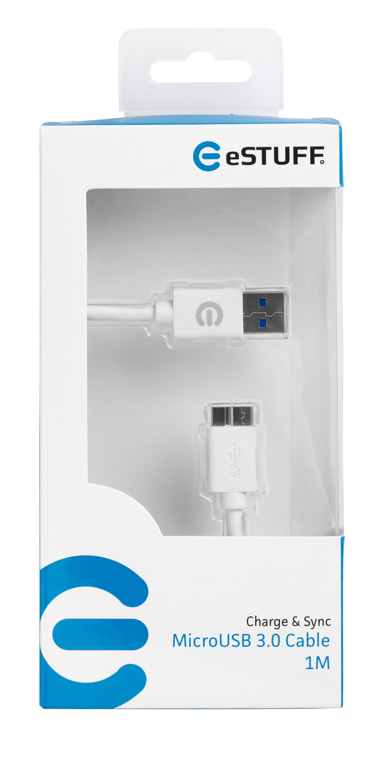 

eSTUFF Kabel MicroUSB 3.0 M - Usb 1 metr