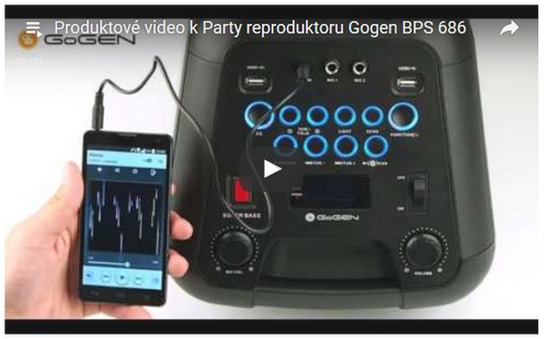 Głośnik Bluetooth Mikrofon Karaoke 2xUSB AUX GoGEN Kod producenta L752