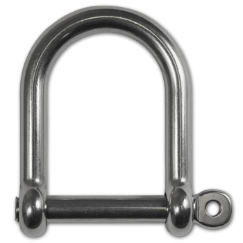 SZEKLA SZEROKA NIERDZEWNA KWASOODPORNA "D" 6mm KUTA - Stal A4 AISI316