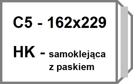 

Koperty biurowe C5 Hk samoklejące białe 500 szt