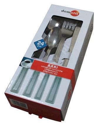 КОМПЛЕКТ СТОЛОВЫХ ПРИБОРОВ DOMOTTI БАРИ 24EL СТОЛОВЫЕ ПРИБОРЫ