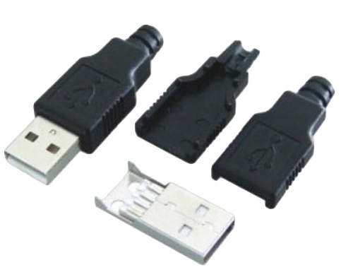 

Wtyk Usb Typ A 4-PIN Na Kabel + Obudowa Osłona Fv
