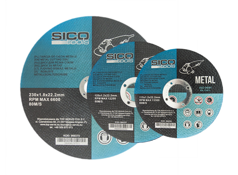 

Tarcza Do Cięcia Metalu 230*1.8*22.2MM Sico Tools