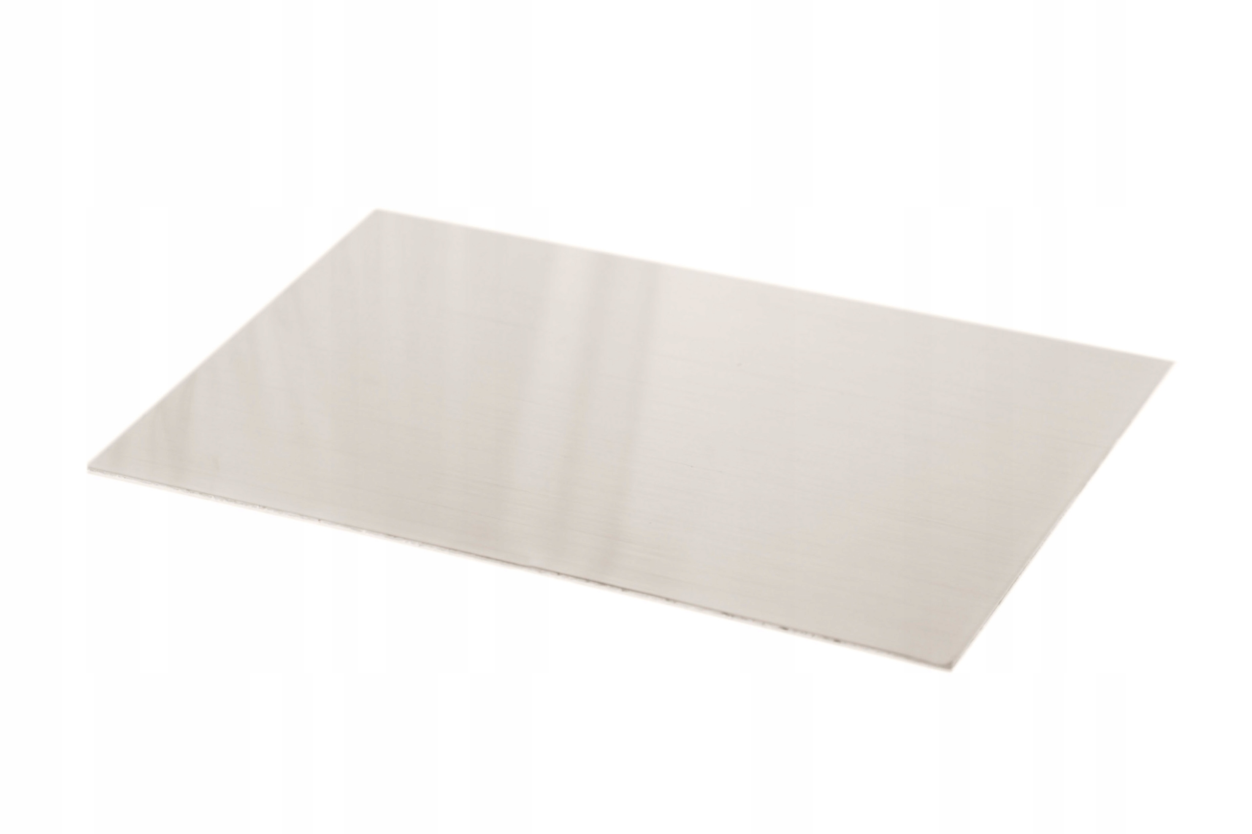 Blacha alpaka nowe srebro arkusz 1mm - 10x5cm | formatka 100x50x1mm