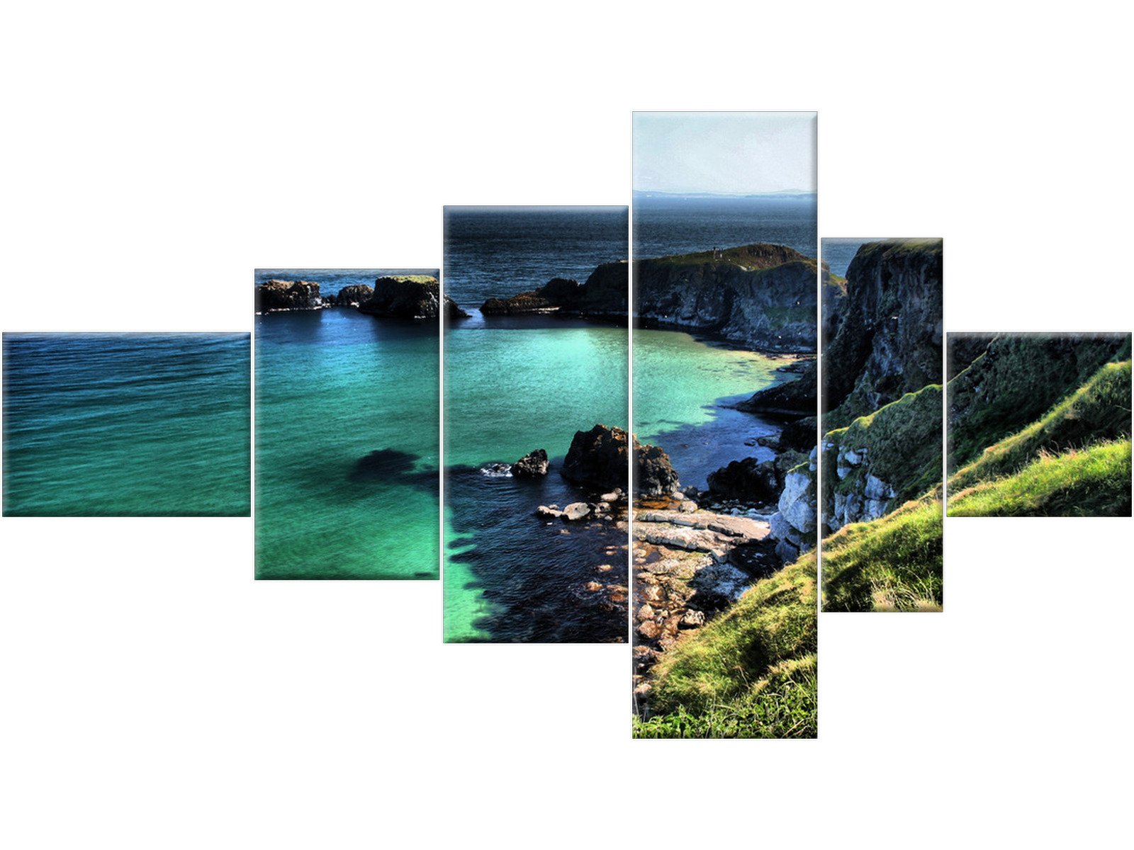 

Plaża Klify Ocean Pejzaż Obraz 180x100 Tryptyk