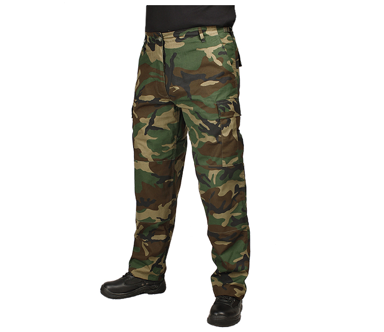 Spodnie Bojówki BDU Bawełna Rip-Stop US ARMY - L Kolor wielokolorowy