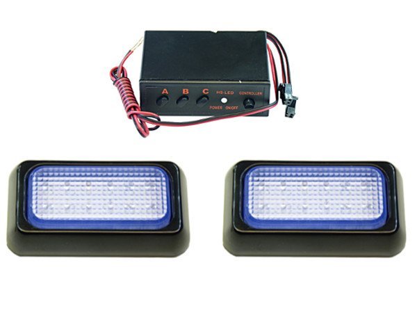 18 10x6 - Комплект стробоскоп 2 лампа 12 світлодіодний драйвер 12V 24V