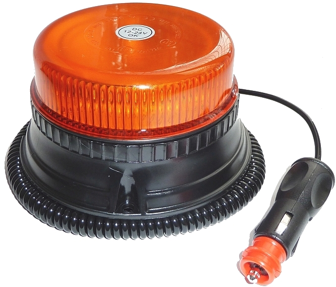 KOGUT POMARANCZOWY MAGNES LAMPA OSTRZEGAWCZA LED