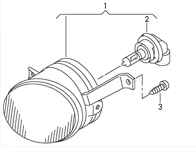 ПРОТИВОТУМАНКА ПЕРЕДНИЙ ЛЕВЫЙ  VW SCIROCCO 08 - 11 1t0941699d Номер каталоге запчасти 1t0941699d DPA foto 0