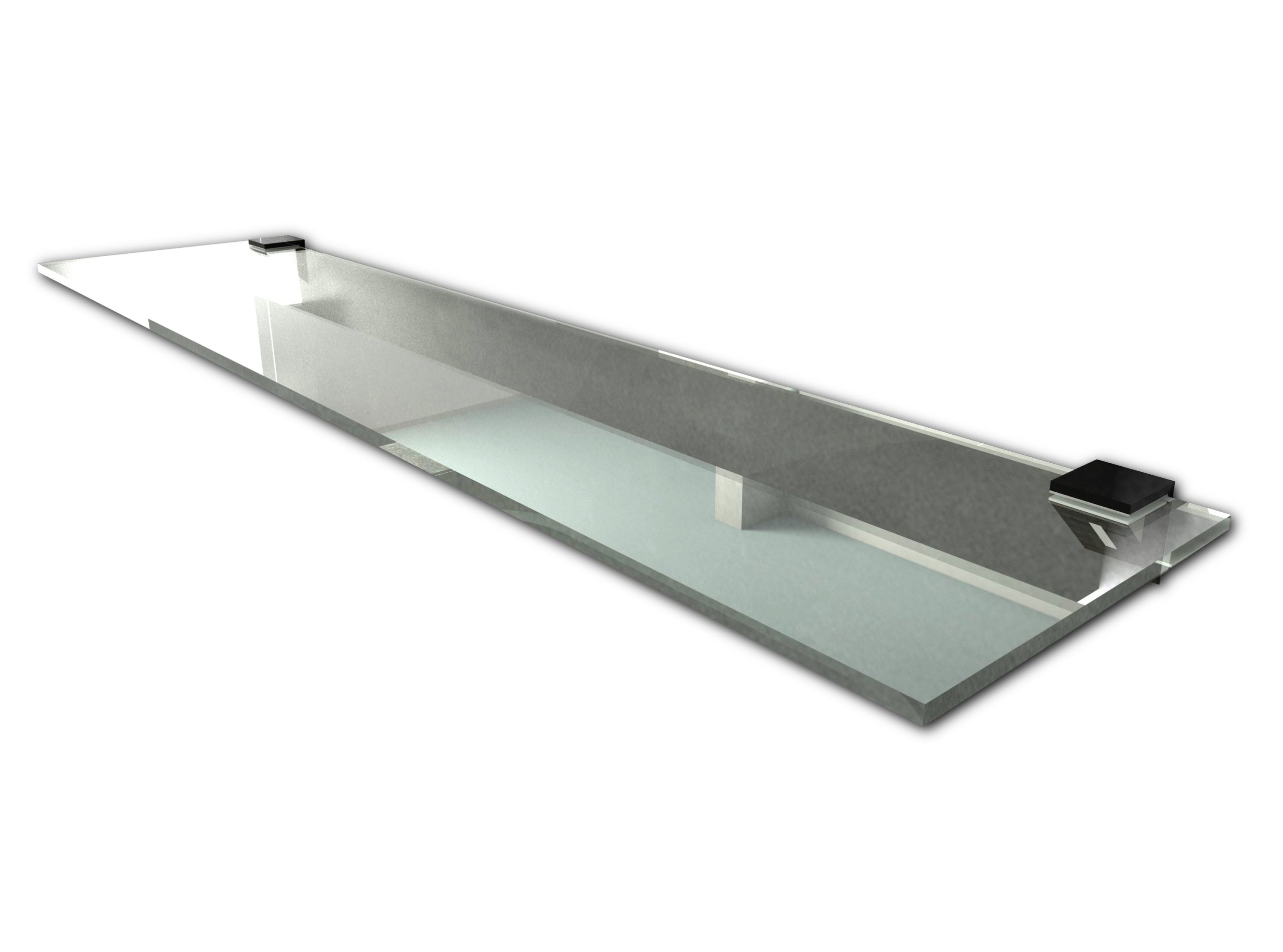 

Dodatek Półka Szklana pod lustro prysznic 70x14