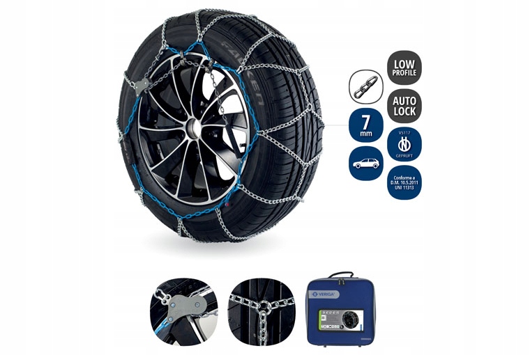 Łańcuchy śniegowe VERIGA 7 SEVEN 7mm 140 245/55R17 EAN (GTIN) 3838723304641