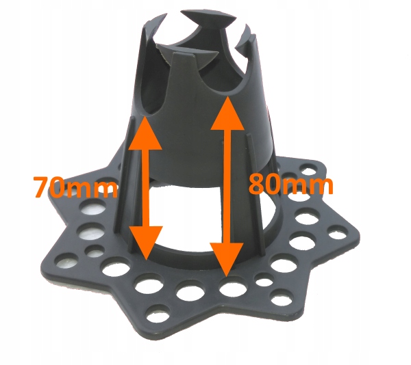 PODKŁADKI DYSTANSE ZBROJENIE PIASEK 70/80 200 SZT Marka inny