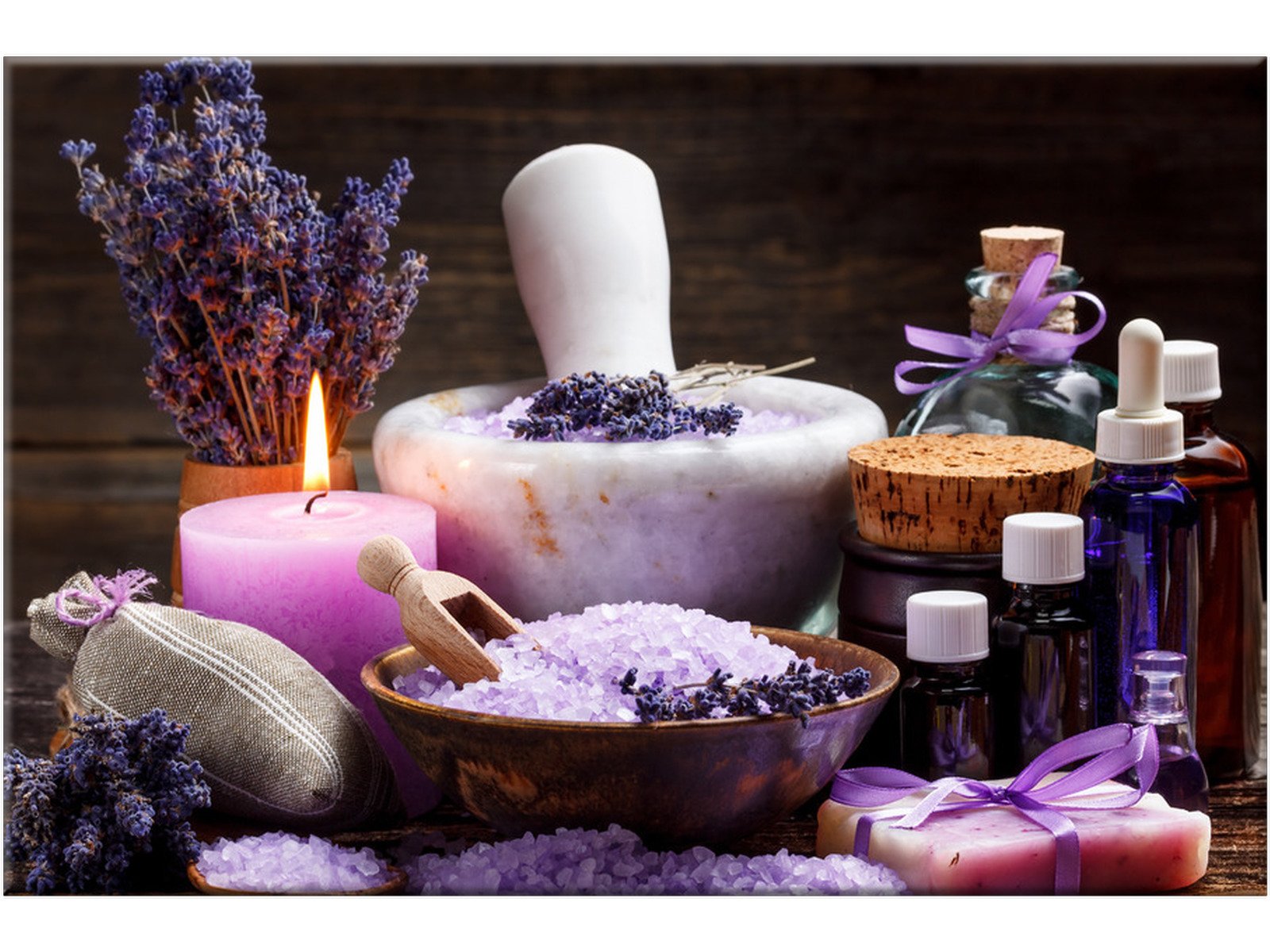 

Lawenda Spa 60x40 cm Obraz do łazienki salonu