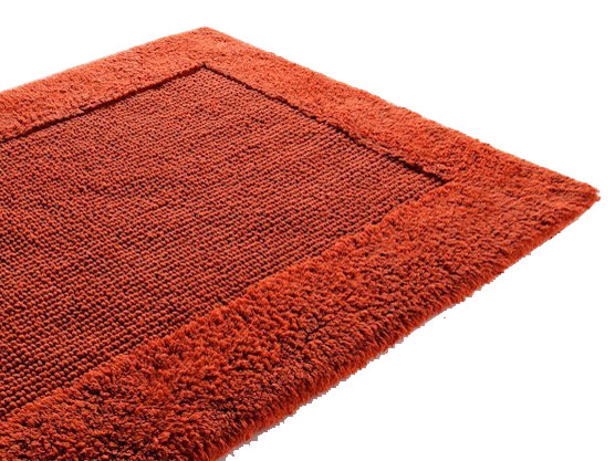 Hrubý Koberec Bavlna Moca Design 60x60 Oranžový