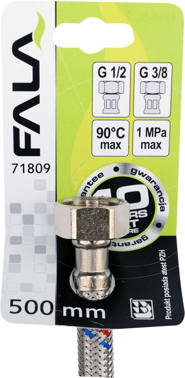 WĄŻ WĘŻYK W OPLOCIE DO WODY F/F 1/2` 3/8` 500MM Rodzaj do wody