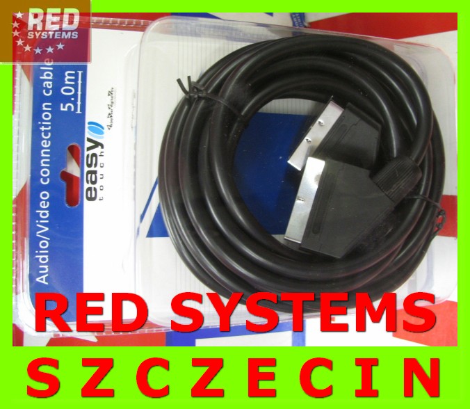 Długi 5m kabel Scart Euro do Euro HQ SZCZECIN Marka EURO