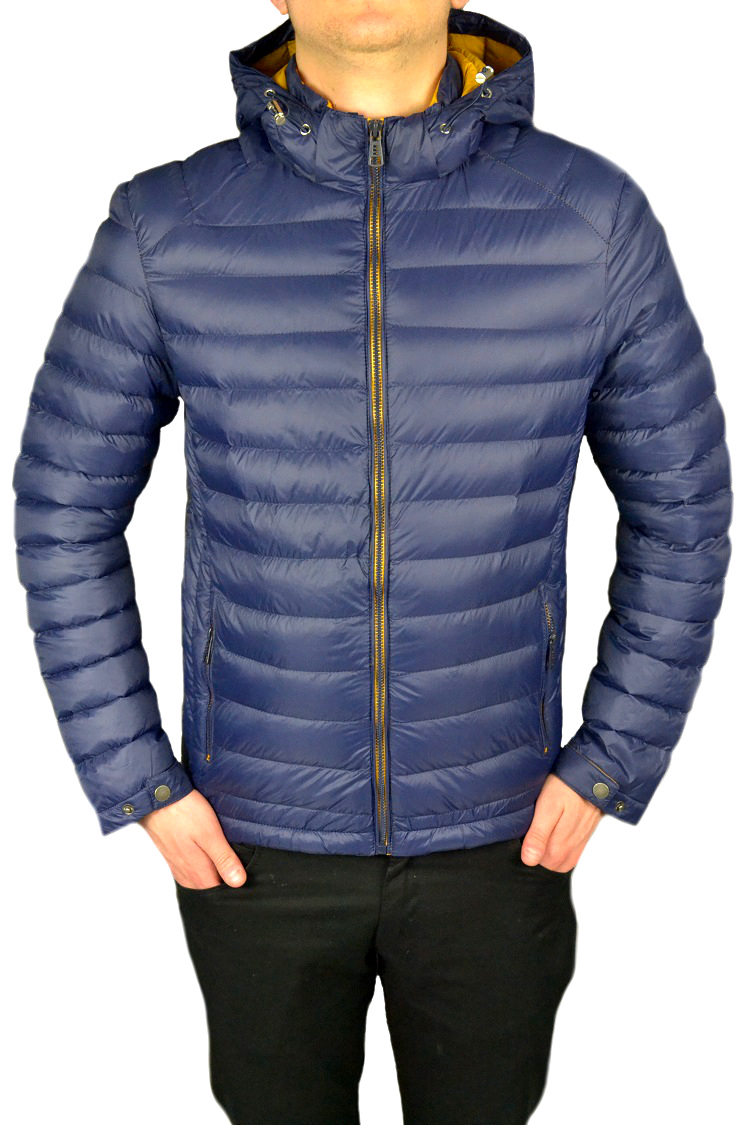 Pikovaná Pánská Bunda KM-62501 Námořnická Modrá r.XXL