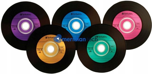 

Płyty Verbatim Cd-r 700MB Vinyl Kolorowe 50 szt