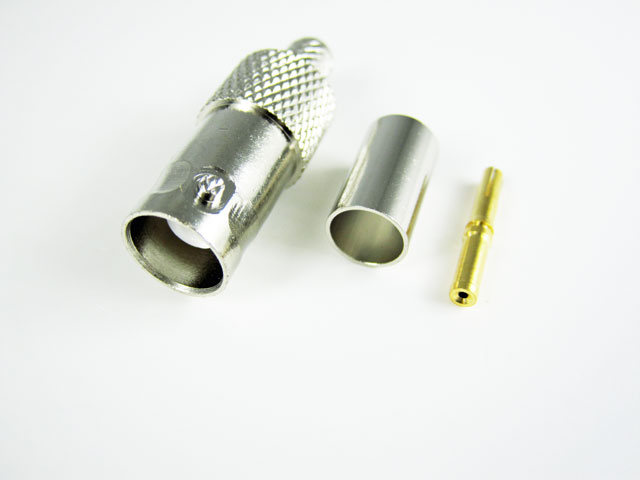 gniazdo BNC zaciskane na kabel RG 6 Złącza gniazdo BNC