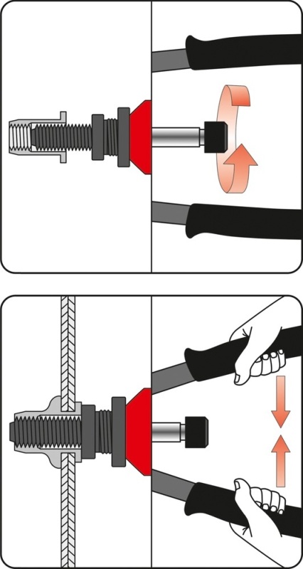 NITOWNICA RECZNA NITONAKRETEK M3 M12 YATO YT 36128 Weight with packaging 1 kg