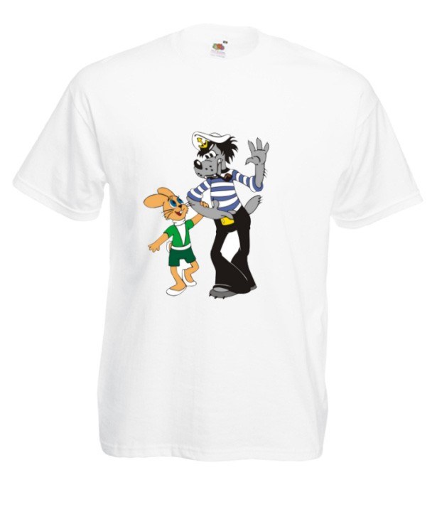 МУЖСКАЯ ФУТБОЛКА ВОЛК И ЗАЯЦ СКАЗКА, КАРТИНЫ