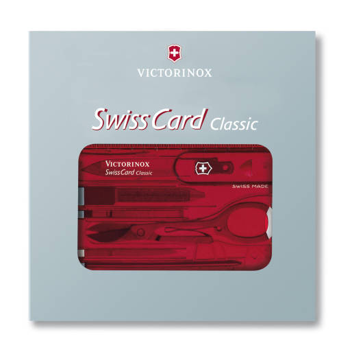 VICTORINOX SCYZORYK SWISSCARD RUBY 0.7100.T , 10 funkcji CeDe Kod producenta 7611160013590