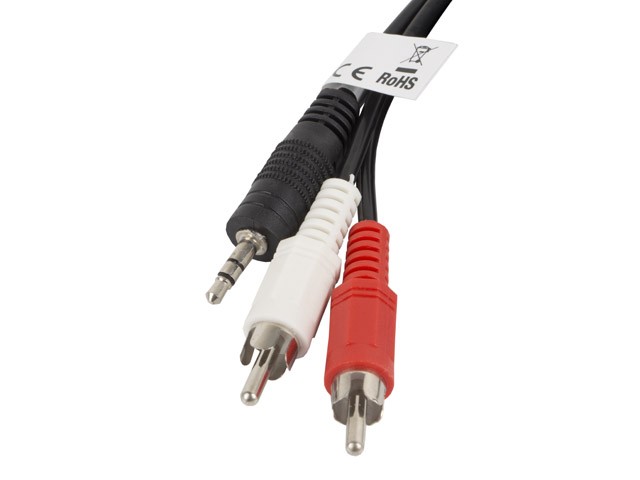 Kabel Mini Jack 3,5mm 2x Rca Chinch 2m dł Aux