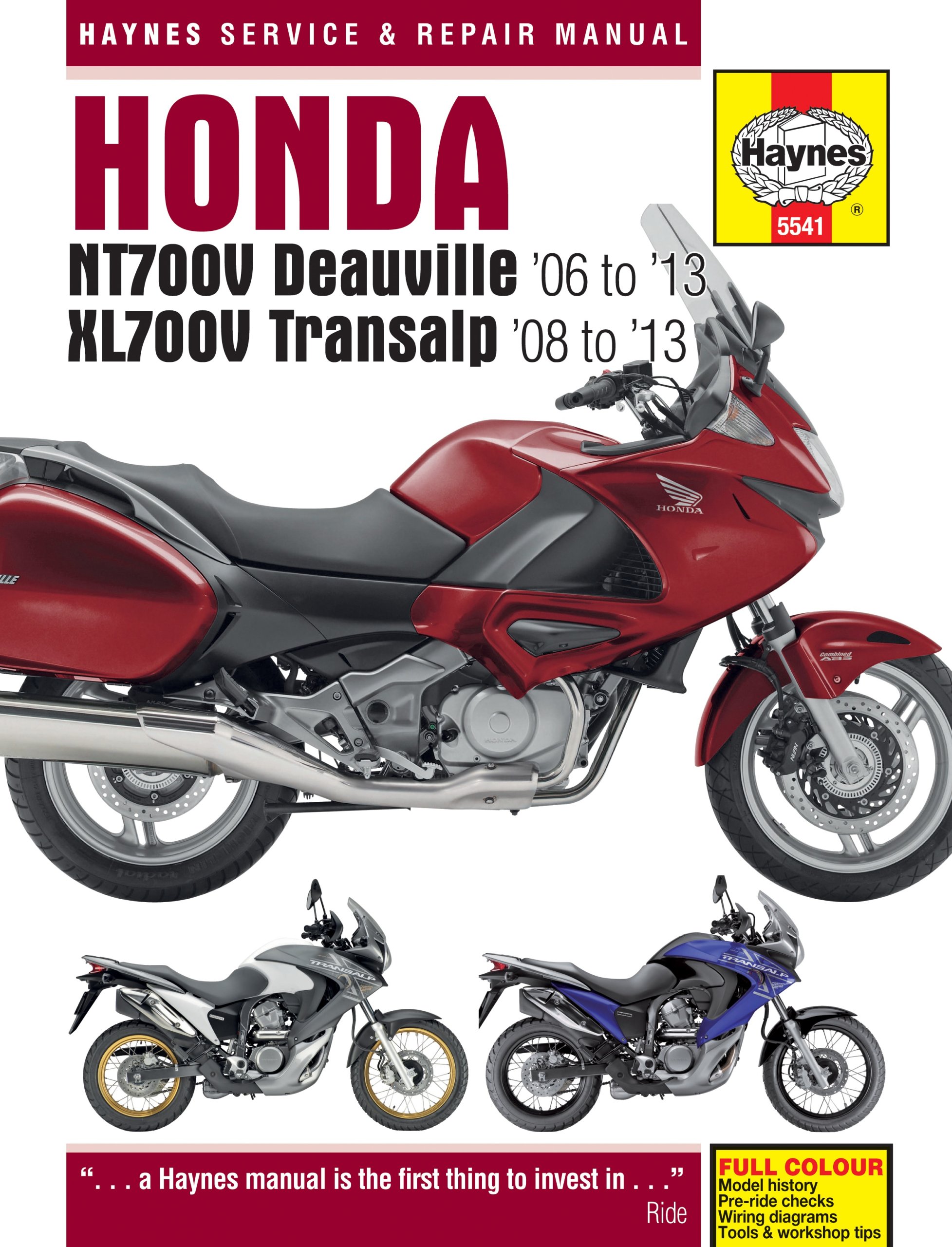 HONDA XL700V TRANSALP 06 13 INSTRUKCJA HAYNES