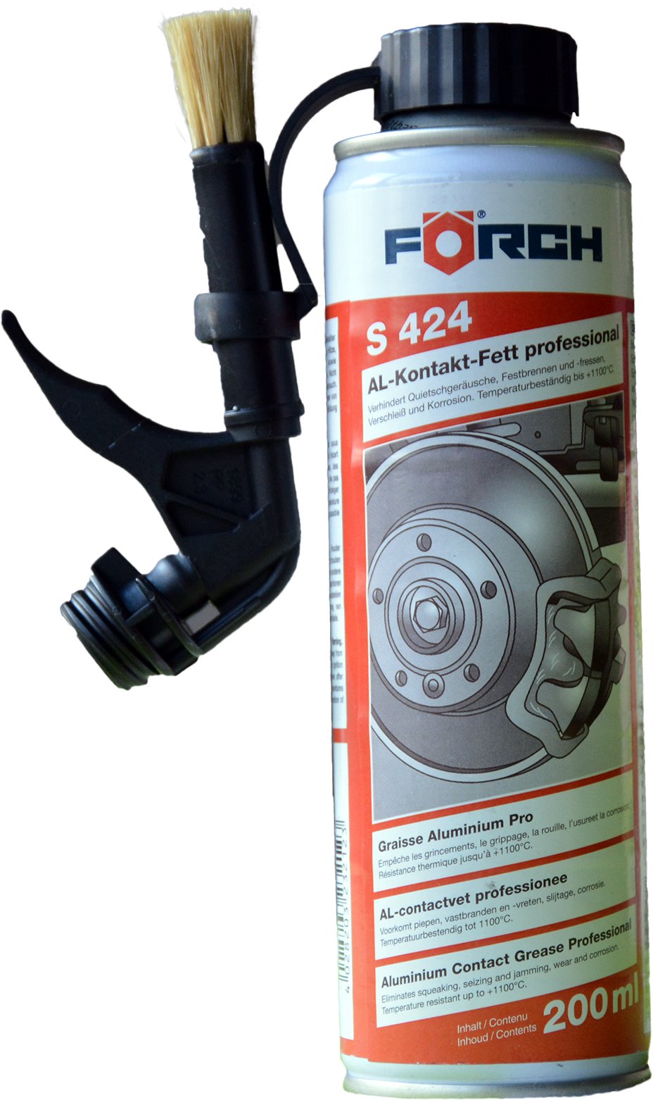 FORCH ALUMINIUM W SPRAYU SMAR 200 ML + PĘDZEL S424 6093088318 - Allegro ...