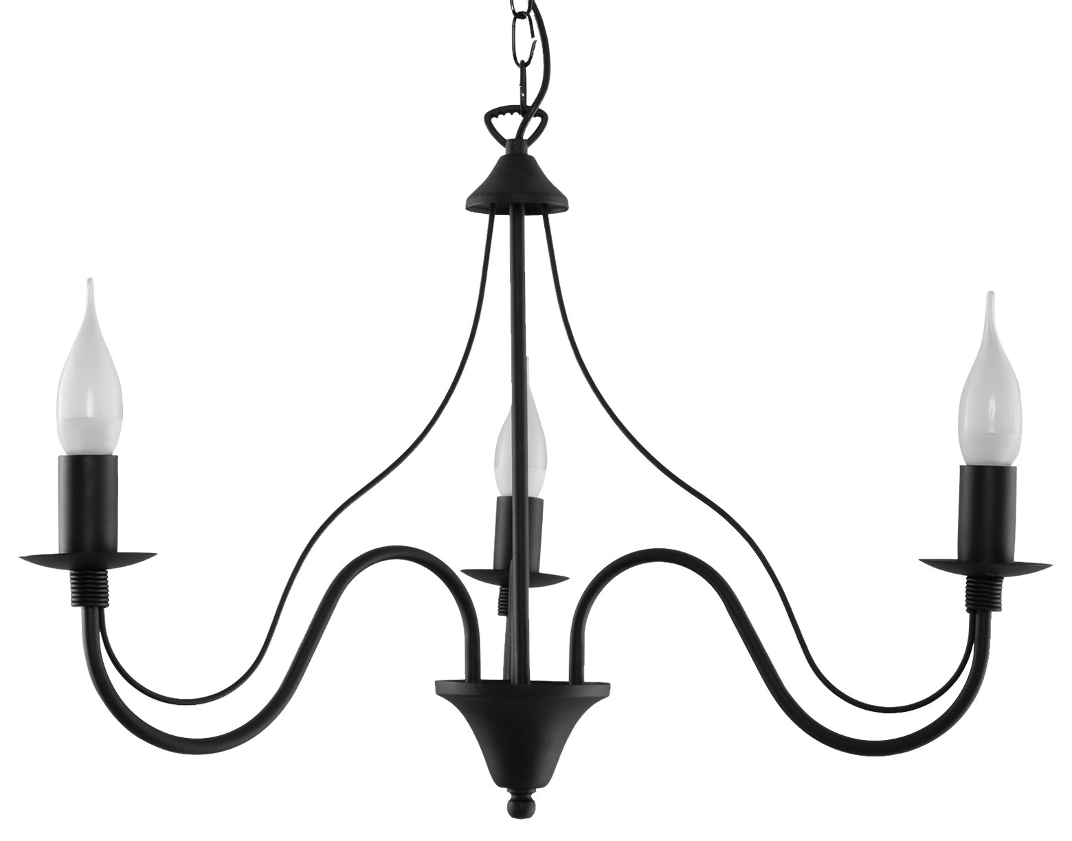 

Żyrandol Minerwa 3 lampa sufitowa Czarny SOLLUX23