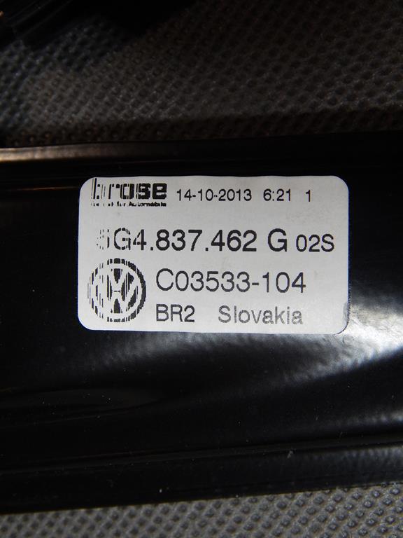VW GOLF VII mechanism windows right front 5G4837462G