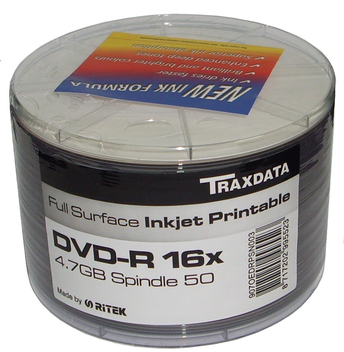 

Ritek Traxdata Dvd-r Printable szt 100 Najlepsze