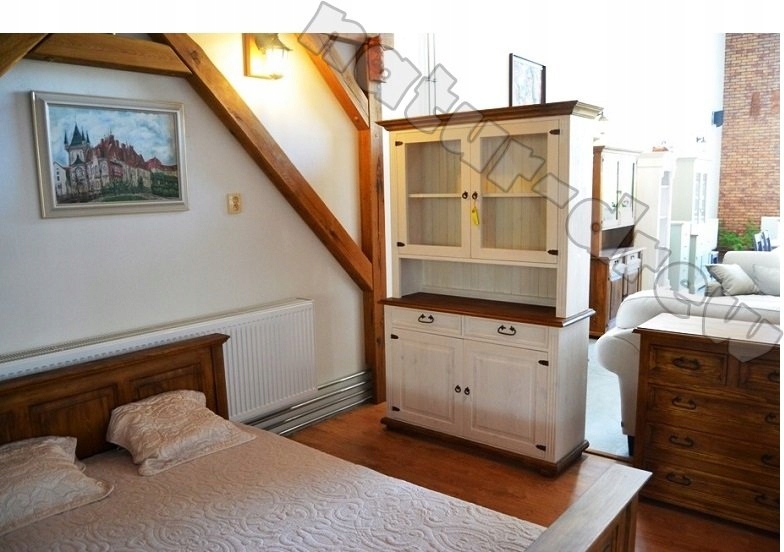 Kredens,Witryna,Regał z Drewna,Drewniany PIEKNY Wysokość mebla 1 cm