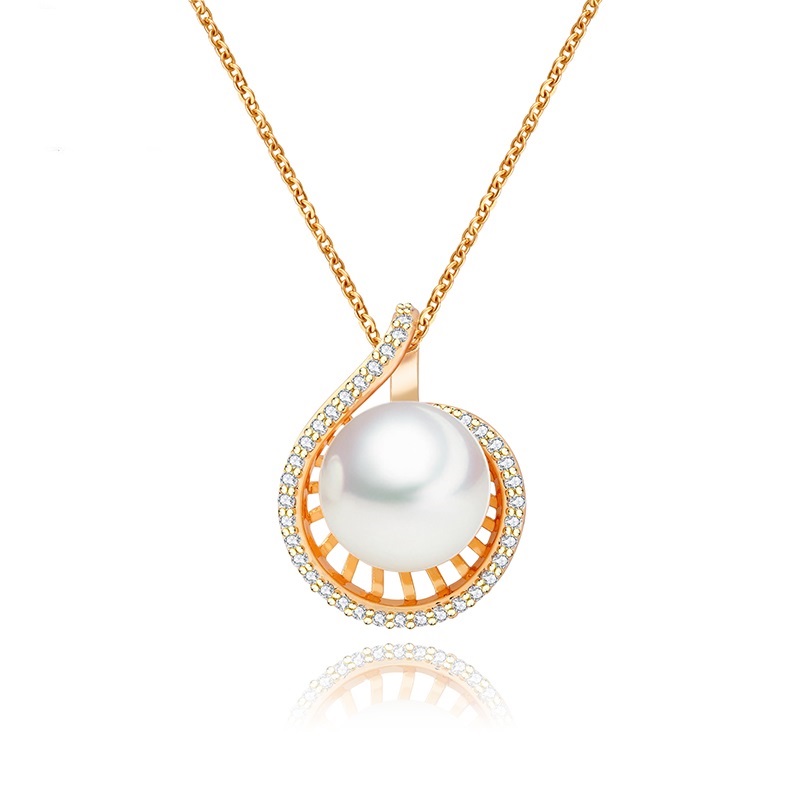 

Nassarius Naszyjnik Perła Złoty Muszla Swarovski